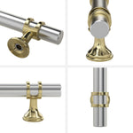 Load image into Gallery viewer, Haliwu 10 Pack Brushed Nickel Cabinet Pulls, Cabinet Handles Brushed Nickel, Barrel Handles Gold Kitchen Hardware Pulls, 5 inch Hole to Hole Center
