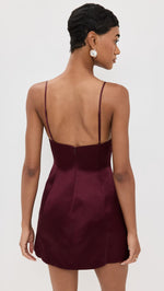 Load image into Gallery viewer, Retrofête Women&#39;s Giavanna Dress, Port, Red, S
