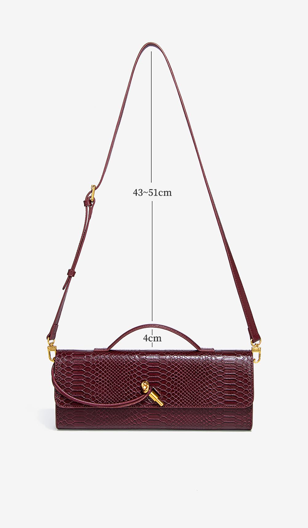 Beaguful Womens Fashion Leather Clutch Bag Crocodile Print Evening Handbag Crossbody Tote Bag Emerald