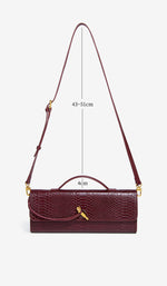 Load image into Gallery viewer, Beaguful Womens Fashion Leather Clutch Bag Crocodile Print Evening Handbag Crossbody Tote Bag Emerald
