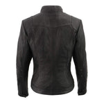 Load image into Gallery viewer, Milwaukee Leather SFL2801 Women&#39;s Racer Black Stand Up Collar Motorcycle Fashion Leather Jacket - Medium
