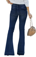 Load image into Gallery viewer, KDF High Waisted Bell Bottom Jeans for Women Flare Jeans for Women Stretch Wide Leg Jeans
