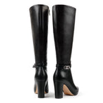 Load image into Gallery viewer, JOY IN LOVE Women's Knee High Boots High Block Heel Pointy Toe Zipper Boots Black US 10
