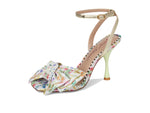 Load image into Gallery viewer, Betsey Johnson Women&#39;s Denly Heeled Sandal, Natural Ditsy, 8.5
