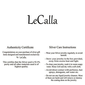LeCalla 925 Sterlings silver Mother of Pearl Long Drop Earrings | 14K Gold-Plated CZ Three Clover Flower Drop Dangle Earring for Women