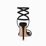 Load image into Gallery viewer, Coutgo Womens Strappy Heels Sandals Lace up Sexy High Heeled Ankle Strap Summer Dress Shoes
