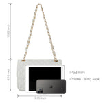 Load image into Gallery viewer, GM LIKKIE Quilted Shoulder Bag for Women, Medium Flap Crossbody Handbag with Chain Strap, Soft Vegan Leather Clutch Purse (White)
