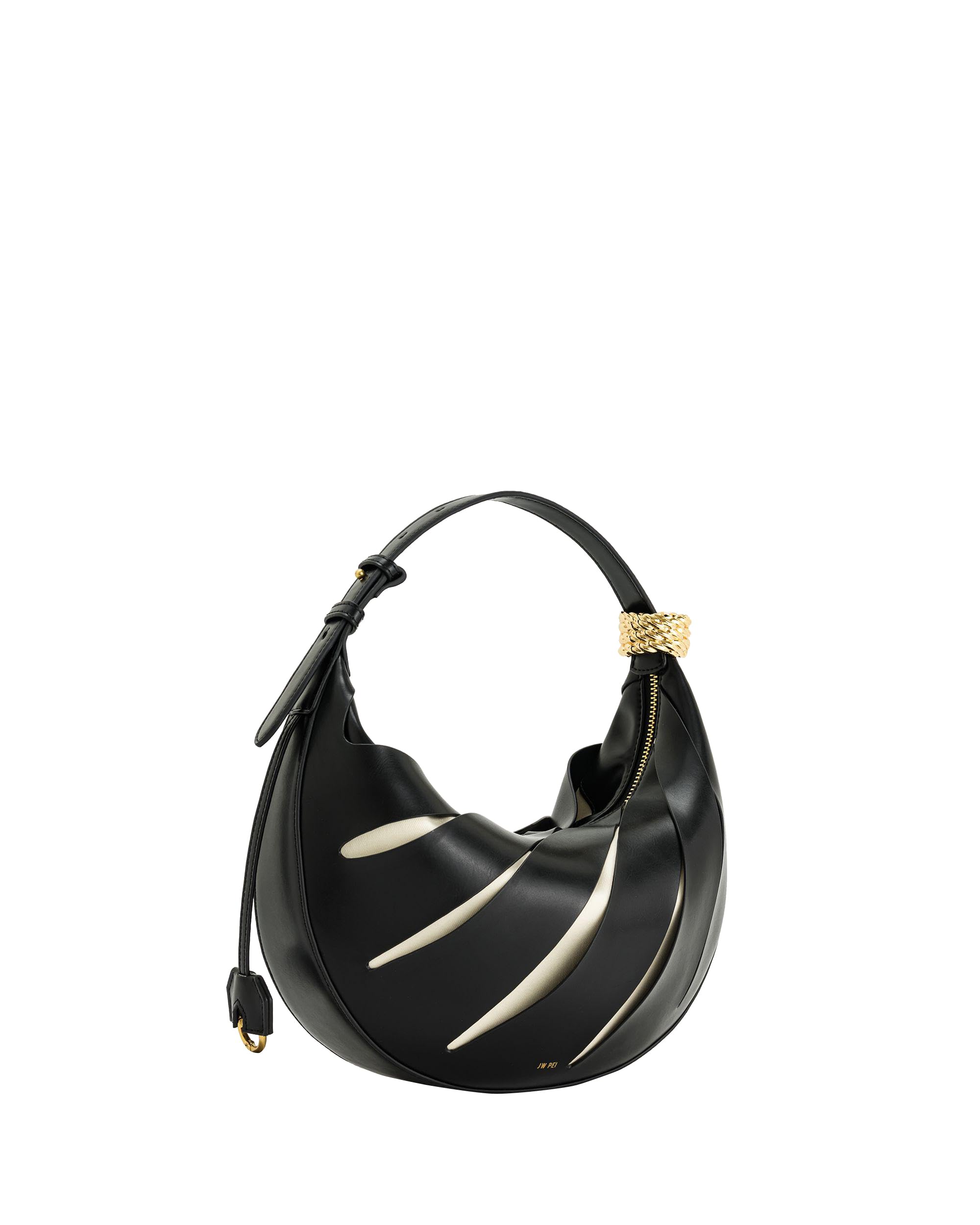JW PEI Women's Jana Hollow Out Shoulder Bag - Black