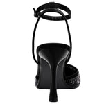 Load image into Gallery viewer, PIZZ ANNU Women's Cienna High Heels Sexy Stiletto Pumps Closed Toe Mesh Sparkly Rhinestones Ankle Strap Dress Wedding Party Pumps Shoes, Black 8
