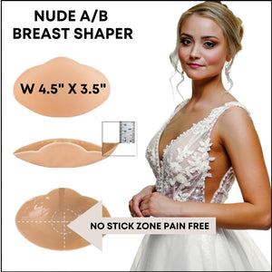 Bring It Up Womens Breast Shapers/Sticky Bra, Nude C/D