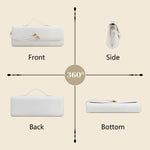 Load image into Gallery viewer, BWKUNOLF Evening Clutch for Women Crocodile Print - PU Leather Crossbody Bag with Removable Strap, Formal Party &amp; Wedding Handbag (White)
