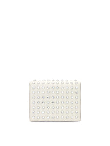 Oscar de la Renta, Crystal Stud Mini TRO Bag, Ivory