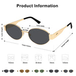Load image into Gallery viewer, SOJOS Retro Oval Sunglasses for Women Trendy Sun Glasses Classic Shades UV400 Protection SJ1217 Gold/Grey
