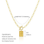 Load image into Gallery viewer, Cross Necklaces for Women,14K Gold Plated/Silver Plated Cross Pendant Necklace,Chunky Cross Charm Necklace for Women Trendy Toggle Clasp Paperclip Chain Dainty Religious Jewelry Gift for Christian Faith Baptism First Communion
