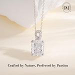 Load image into Gallery viewer, PurpleMoon Silver Necklace for Women, 18k White Gold Plated April Birthstone Diamond Crystal Pendant, Elegant Jewelry Gift for Birthday, Valentine’s Day, Christmas
