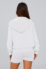 Load image into Gallery viewer, PRETTYGARDEN Hoodies for Women Sweatshirt Zip Up Hoodie Fall Fashion 2025 Trendy Long Sleeve Jackets Winter Clothing Outfits (White,Small)

