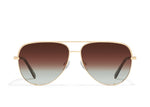 Load image into Gallery viewer, QUAY - Sunglasses for Men &amp; Women, Polarized Aviator Lenses with UV Protection, Oversized Sunglasses (High Key Extra Large, Gold)
