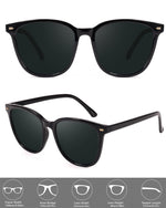 Load image into Gallery viewer, FIMILU 2 Packs Sunglasses for Women Polarized UV400 Protection Lens Big Frame Fashion Glasses Trendy Stylish Shade
