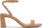 Load image into Gallery viewer, Vince Camuto Women's Hamda Ankle Strap High Heel Sandals, Natural/Gold, 8.5 Medium
