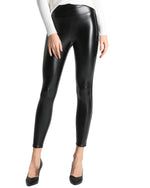 Load image into Gallery viewer, Tagoo Women's Stretchy Faux Leather Leggings Pants, Sexy Black High Waisted Tights
