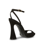 Load image into Gallery viewer, Steve Madden Women's Beki Heeled Sandal, Black Nubuck, 9
