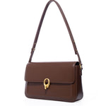 Load image into Gallery viewer, LAFESTIN Split Leather Shoulder Bags For Women with Adjustable Strap, Trendy Crossbody Purses For Women, Designer Inspire Handbags, Caramel Brown
