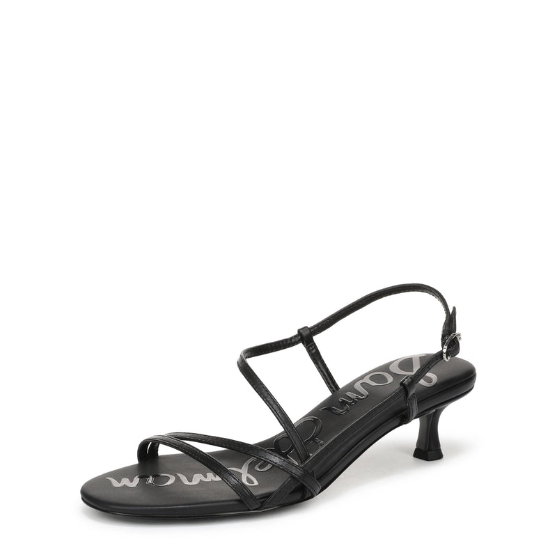 Sam Edelman Women's Cora Heeled Sandal, Black, 8 Medium