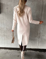 Load image into Gallery viewer, IDEALSANXUN Wool Coats for Women Peacoat Womens Coat Long Ladies Cute Dress Coat Jackets Overcoat Winter Clothes Outfits 2025, Beige, M
