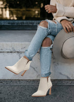 Load image into Gallery viewer, Juliet Holy Womens High Heel Booties Pointed Toe V Cut Back Zipper Short Dress Ankle Boots
