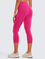 Load image into Gallery viewer, CRZ YOGA Womens Butterluxe Workout Capri Leggings with Pockets 21 Inches - High Waisted Gym Athletic Crop Yoga Granita Pink XX-Small
