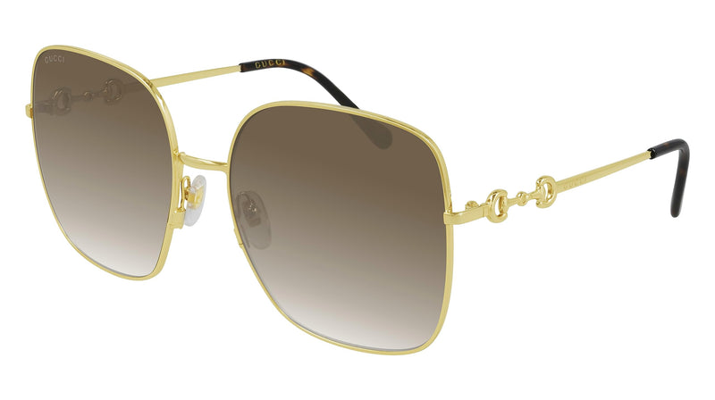 Gucci GG0879S Gold/Brown Shaded 61/18/140 women Sunglasses