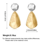 Load image into Gallery viewer, YUJIE Gold Earrings for Women Geometric Chunky Dangle Earring Trendy Two-Tone statement Jewelry
