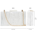 Load image into Gallery viewer, MRS Clutch Purse Women Evening Handbag Acrylic Clutch Bag for Bride Party GLD
