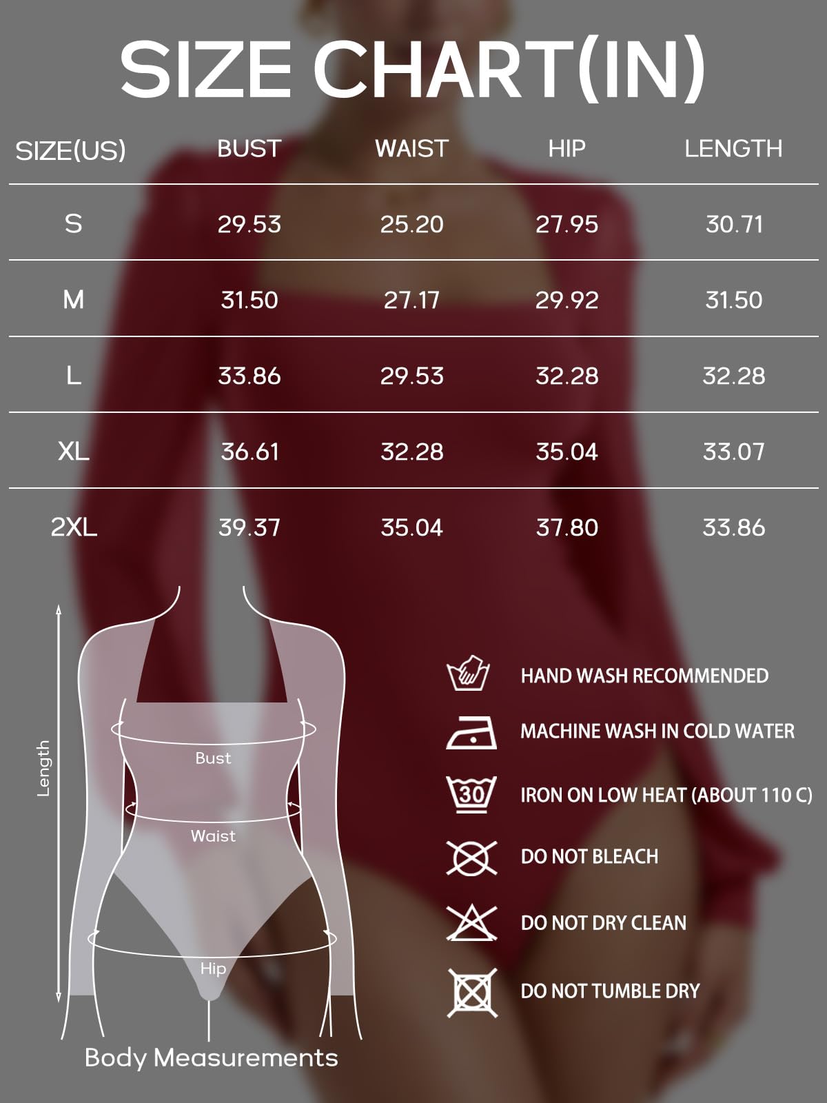 PINKMSTYLE Basic Square Neck Bodysuits for Women Fitted Double Lined Fall Tops Mesh Long Sleeve Shirts Trendy Going Out Tops Burgundy Medium