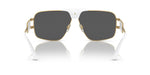 Load image into Gallery viewer, Versace VE 2251 147187 Gold &amp; White Metal Square Sunglasses Grey Lens
