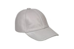 Load image into Gallery viewer, HATSQUARE Genuine Leather Baseball Cap Adjustable Soft Feel Dad Plain Hat Stylish Classic for Women Men Unisex (Grey)
