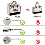 Load image into Gallery viewer, KDBDSYZB Mrs 2026 Bride Canvas Tote Bag, Gifts for Wedding BridalShower, mrs 2026 bag with Makeup Bag，Bachelorette Party, Bride to be Gifts, Miss to Mrs Bag,Christmas Personalized Bridesmaid Gift
