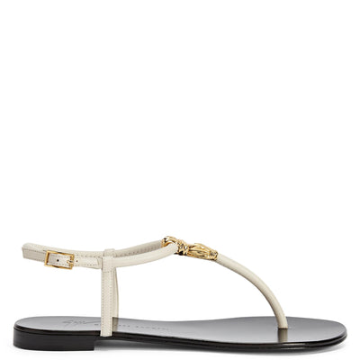 Giuseppe Zanotti, Tie Flat, 9.5, White