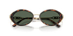 Load image into Gallery viewer, Michael Kors Womens MK1179 Key West Oval Sunglasses, Luggage Tortoise/G15 Green Monochromatic, 53 mm
