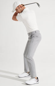 Libin Mens Golf Pants Stretch Work Dress Pants 30" Quick Dry Lightweight Business Casual Pants for Men Comfy Water Resistant, Light Grey, 30W x 30L