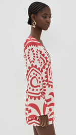 Load image into Gallery viewer, Seven Wonders Women&#39;s Calli Mini Dress, Red Multi, S
