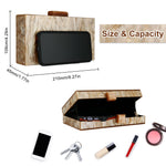 Load image into Gallery viewer, YYW Acrylic Clutch Purses for Women with Marbling Purses and Handbags Evening Crossbody Bag (Gold)
