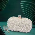 Load image into Gallery viewer, YYIHER Pearl Clutch Purses for Women - White Evening Handbags Beaded Wedding Bridal Clutch for Parties Prom

