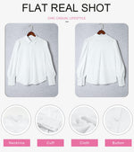 Load image into Gallery viewer, EVALESS Summer Tops for Women Long Sleeve Blouses for Women Dressy Casual Basic Western Shirt Sexy V Neck Tops Business Casual Outfits for Women Fashion Boho Clothes White Button Down Shirts, Medium

