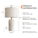 Load image into Gallery viewer, PoKat 23&quot; Modern Ceramic Table Lamp Set of 2 for Living Room White Desk Lamps for Bedroom Farmhouse Bedside Nightstand Bedside Lamp End Table Lamps Beige
