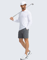 Load image into Gallery viewer, Men&#39;s Polo Shirt Long Sleeve Golf Shirts Lightweight UPF 50+ Sun Protection Cool Shirts for Men Work Fishing Outdoor(White, XXL)
