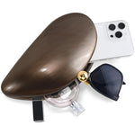 Load image into Gallery viewer, NEWROGENG Acrylic Seashell Clutch Purse for Women, Elegant Marble Evening Bag with Gold-Tone Magnetic Clasp, Wedding Party Clutch Handbags, Bronze
