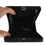 Load image into Gallery viewer, Boutique De FGG Retro Crystal Clutch Purses for Women Luxury Rhinestone Evening Bag Novelty Formal Party Clutch Handbag,Mini,Silver Cartoon Characters
