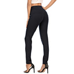 Load image into Gallery viewer, neezeelee Dress Pants for Women Comfort Stretch Slim Fit Leg Skinny High Waist Pull on Pants with Pockets for Work (Black, 4 (Small))
