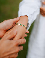 Load image into Gallery viewer, TIMELESSTAR Emerald Gold Bangle Bracelets for Women Gifts Four Leaf Clover Bracelet Moissanite Diamond Tennis 925 Sterling Silver 18k Plated Cute Friendship Dainty Womens Bangles Stack Non Tarnish
